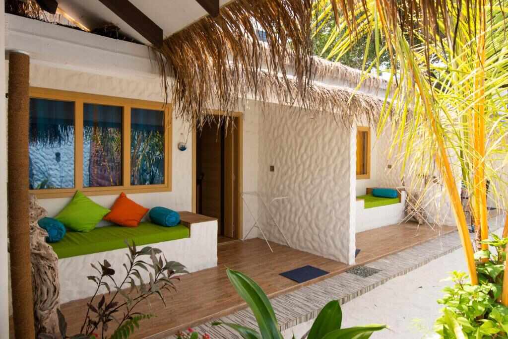 Trip Villa beachfront guest house on Ukulhas, Maldives